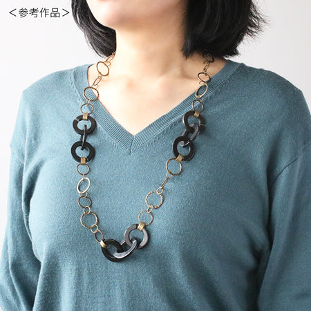 水牛ホーンパーツ リング 変形 ブラウン【アウトレット】