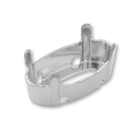 Rhodium color for stone seat