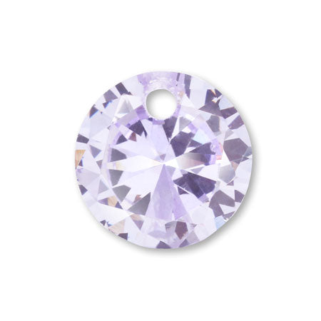 Cubic zirconia round 1 hole tanzanite