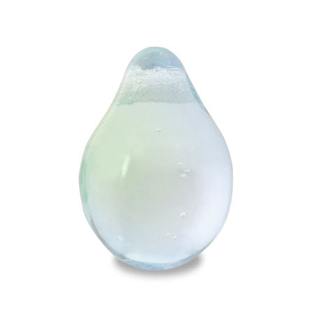 Czech Shizuku side hole mixed aquamarine green