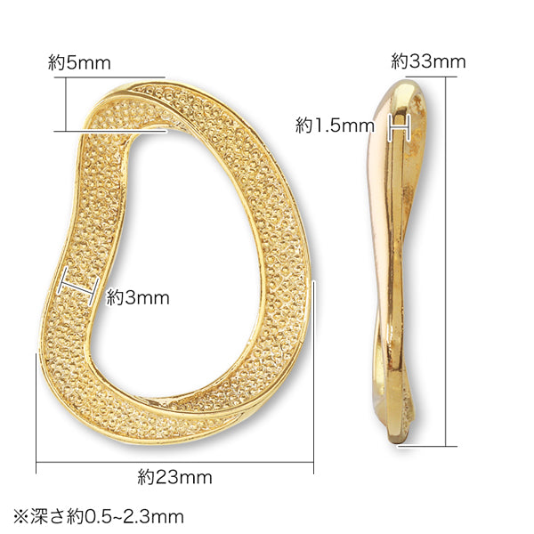 Clay base ring parts deformation gold