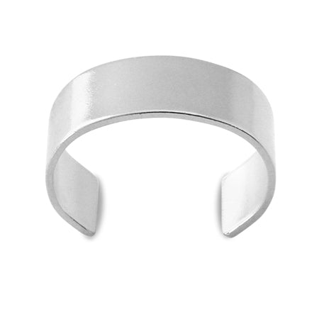 Connecting ring plain rhodium color