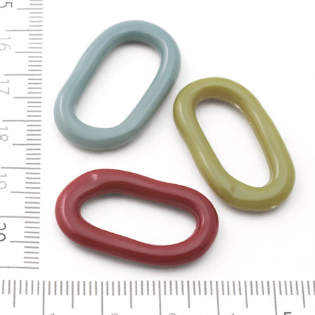 アクリル ドイツ製 リング オーバル7 クリスタル【アウトレット】