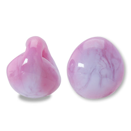 Teardrop beads blossom purple