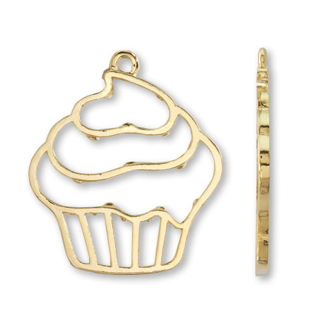 Resin frame with can cupcake gold
