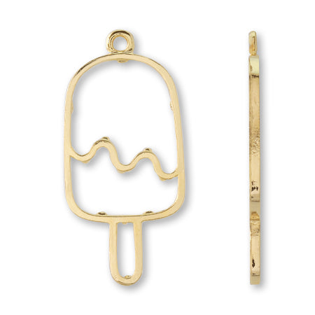 Ice candy gold with resin frame