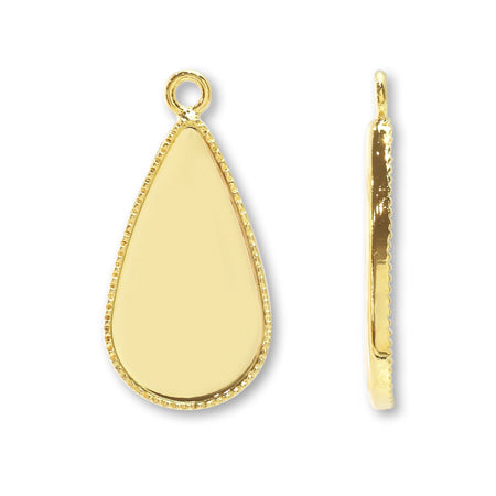 ミール皿 ドロップカン付 ゴールド