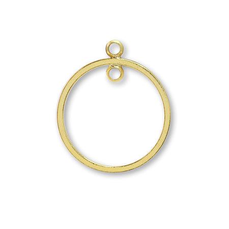 Metal ring parts thin round upper and lower ring gold