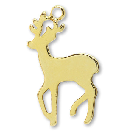 Silhouette charm deer 2 gold