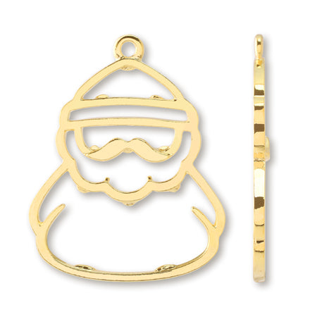 レジンフレーム クリスマス サンタクロース1 ゴールド