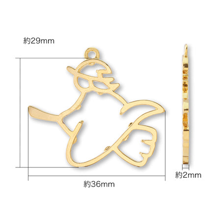 レジンフレーム ハロウィン 魔女 ゴールド