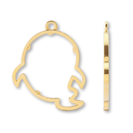 レジンフレーム ハロウィン ゴースト ゴールド