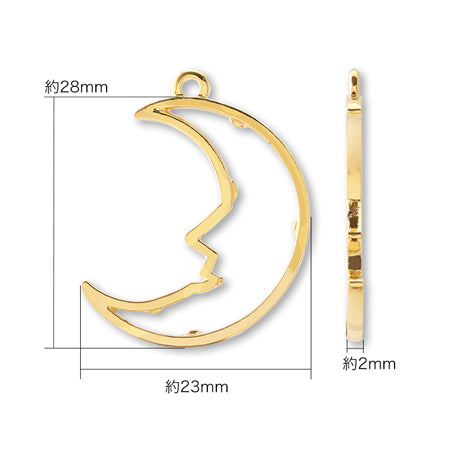 レジンフレーム ハロウィン ムーン ゴールド