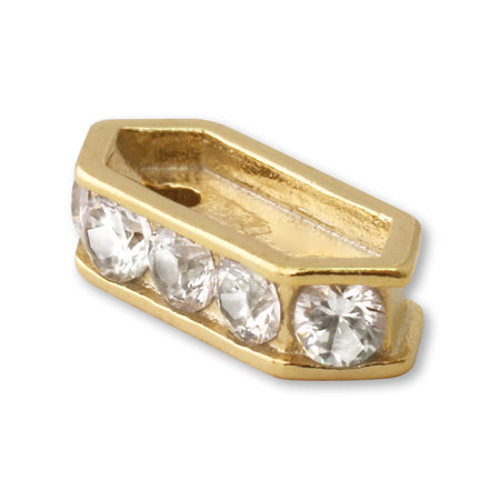 Rondelbar cubic zirconia crystal/G