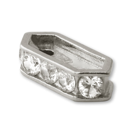 Rondelver cubic zirconia crystal/RC