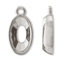 Cast stone seat #4162 1 ring rhodium color