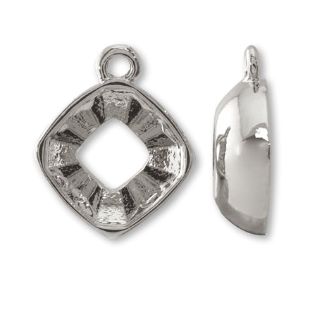 キャスト石座 #4460/#4461/#4480/#4483 8mm用 1カン ロジウムカラー