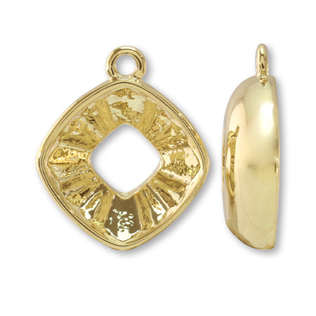 キャスト石座＃4460/＃4470/＃4483 10mm用 1カン ゴールド – 貴和