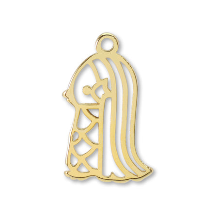 Silhouette charm Amabie gold