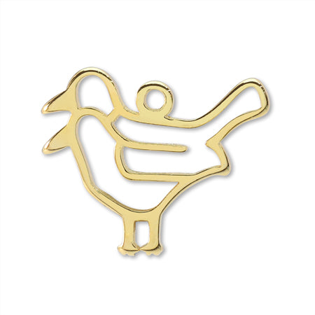 Silhouette charm Yogen no Tori Gold