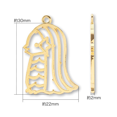 レジンフレーム アマビエ様 No.1 ゴールド