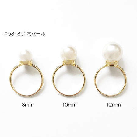 リング台 併用石座付 ラウンド ゴールド