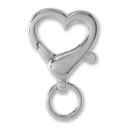 Carabiner heart 2 nickel