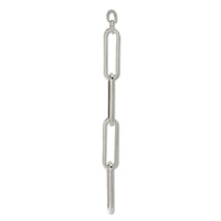 Swing parts design chain 7 rhodium color
