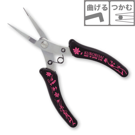 K-YH 平ヤットコ 黒(KUROBISAI)