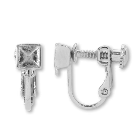 イヤリング ネジバネ 石座カン付