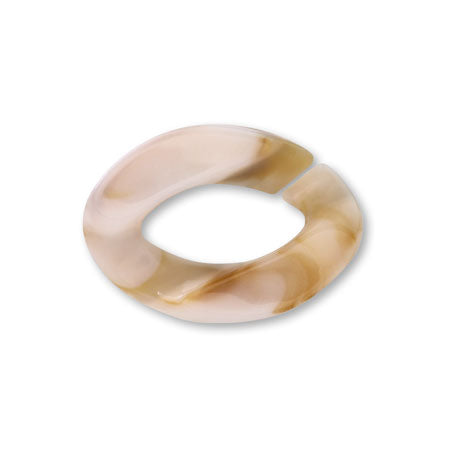 Acrylic chain parts kihae 3 beige marble
