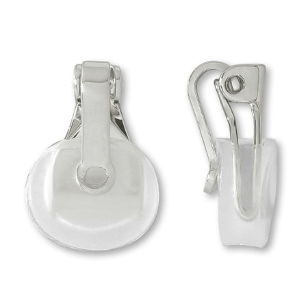 Clip with ring rhodium color