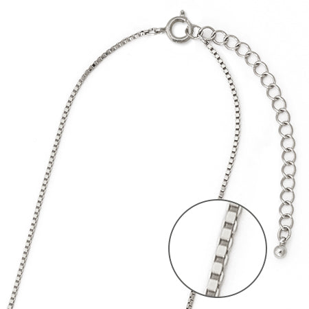 Rhodium hot sale necklace chain