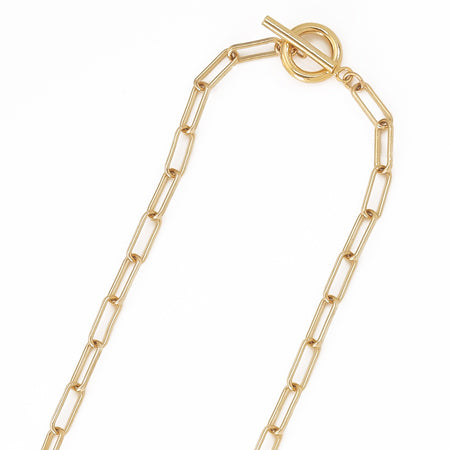 Chain necklace K-378 with mantel gold