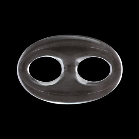 アクリル ドイツ製 オーバル2穴 クリスタル【アウトレット】