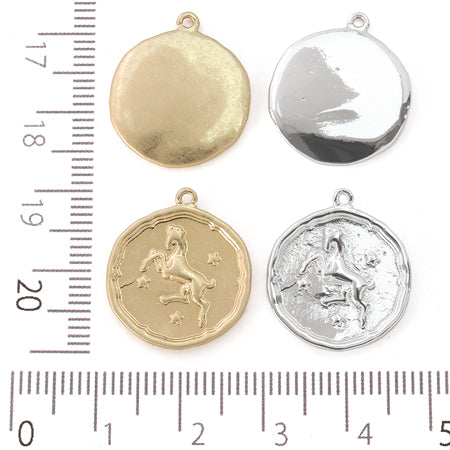 Charm Coin Horse Silver Mecchi