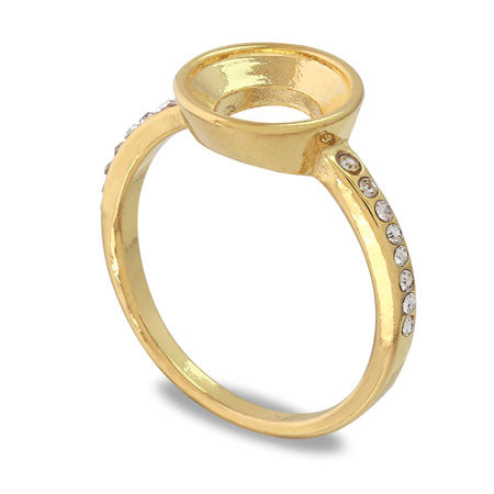 リング台 メレ石座付ラウンド2 #1088 SS39(約8mm) ゴールド