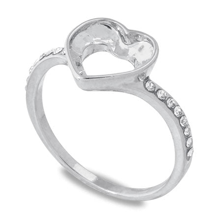 Ring stand Mele stone set heart 2