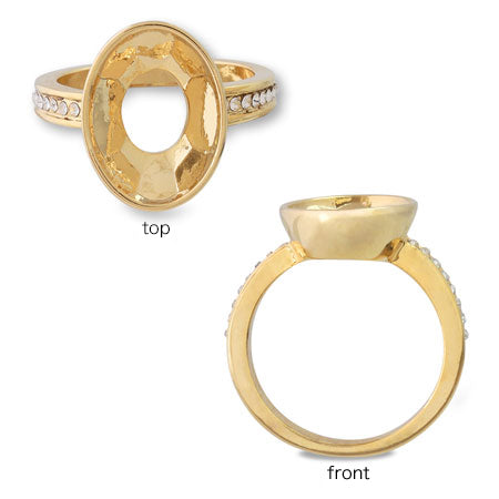 Ring stand Oval with mele stone seat