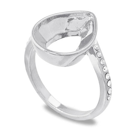 Ring stand with mele stone seat Shizuku