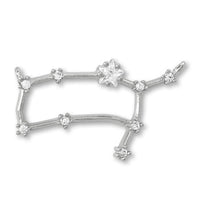 Charm Constellation 2 Gemini 2 rings Cubic Zirconia/RC
