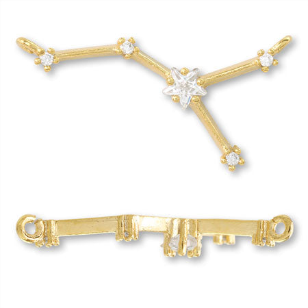 チャーム 星座2 かに座 2カン キュービックジルコニア/G