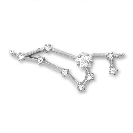 Charm Constellation 2 Leo 2 rings Cubic Zirconia/RC