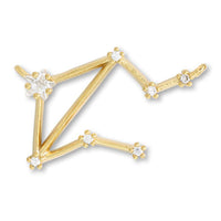 Charm Constellation 2 Libra 2 rings Cubic Zirconia/G