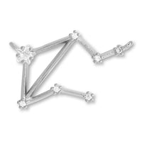 Charm Constellation 2 Libra 2 rings Cubic Zirconia/RC