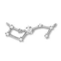 Charm Constellation 2 Scorpio 2 rings Cubic Zirconia/RC