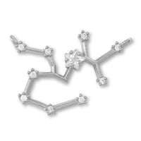 Charm Constellation 2 Sagittarius 2 rings Cubic Zirconia/RC