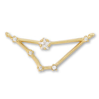 Charm Constellation 2 Capricorn 2 rings cubic zirconia/G