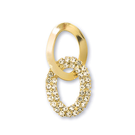 Combination metal parts Ring deformation 2 rows 2 Gold