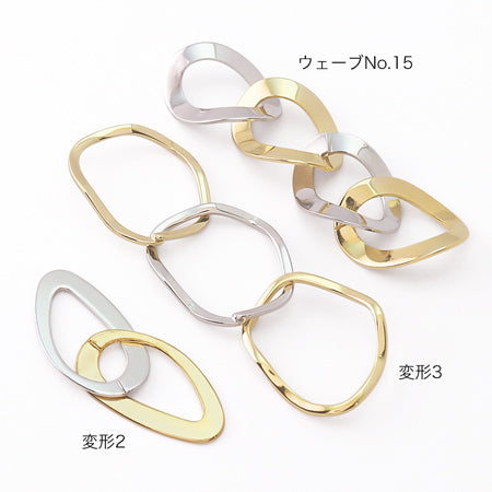メタルパーツ 変形3(切目あり) ゴールド
